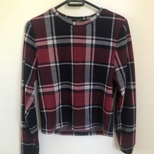 Checkered cropped top